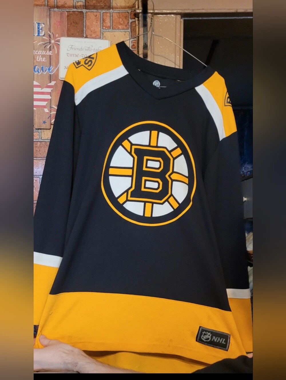 Boston Bruins Gold NHL Hockey Jersey